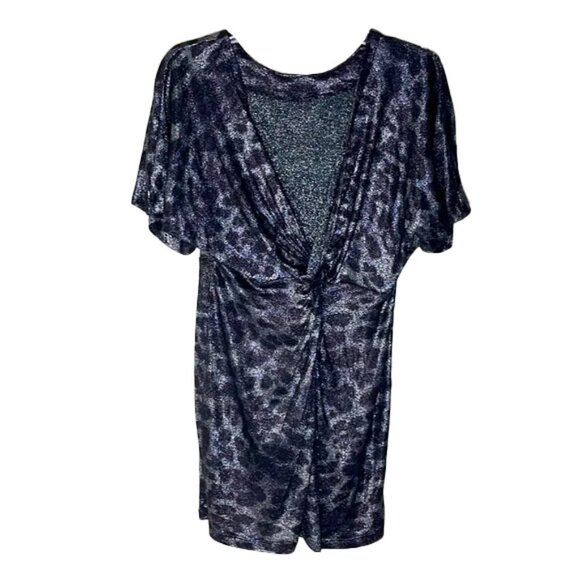 ❤️ METALLIC ANIMAL PRINT dress Size M - Picture 1 of 3